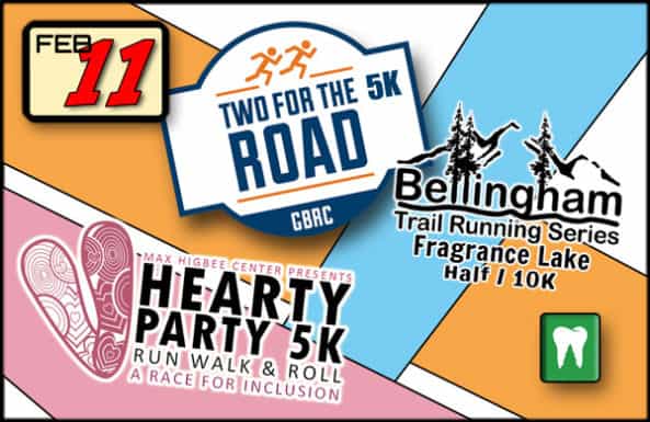 Two 5K’s and a 10K Happening this Saturday! February 11th 2017